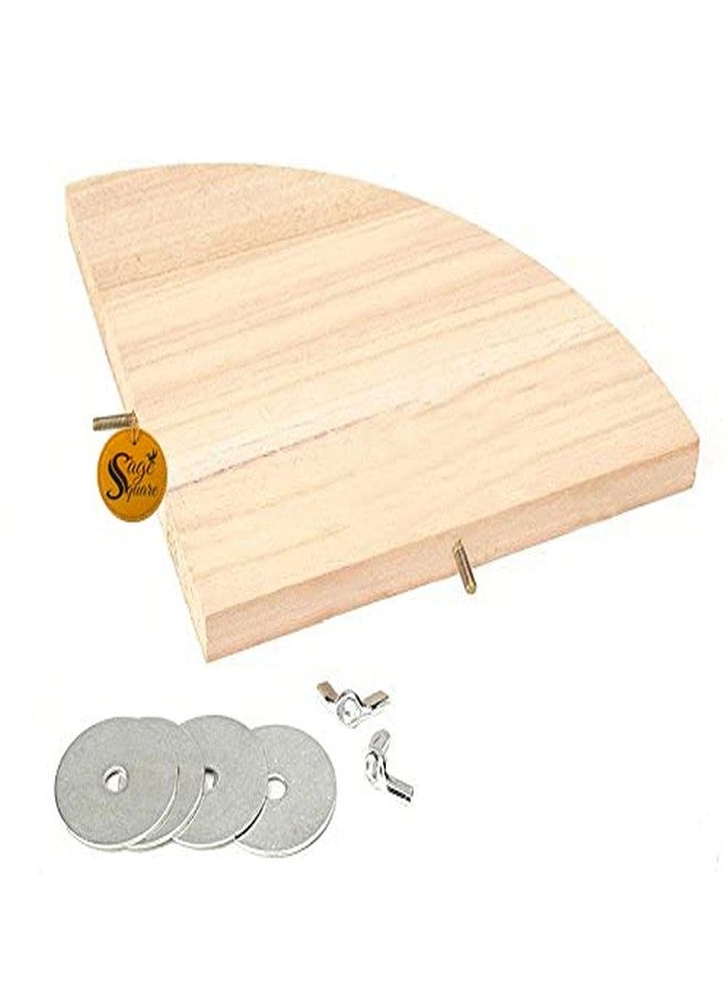 سايج سكوير لعبة مضغ خشبية مربعة الشكل من سيج، مقاس 6 بوصات، مناسبة للطيور مثل الكوكاتيل، والكونيور الرمادي الأفريقي، والجرذان، والفئران، والهامستر، والببغاء. - Image 5